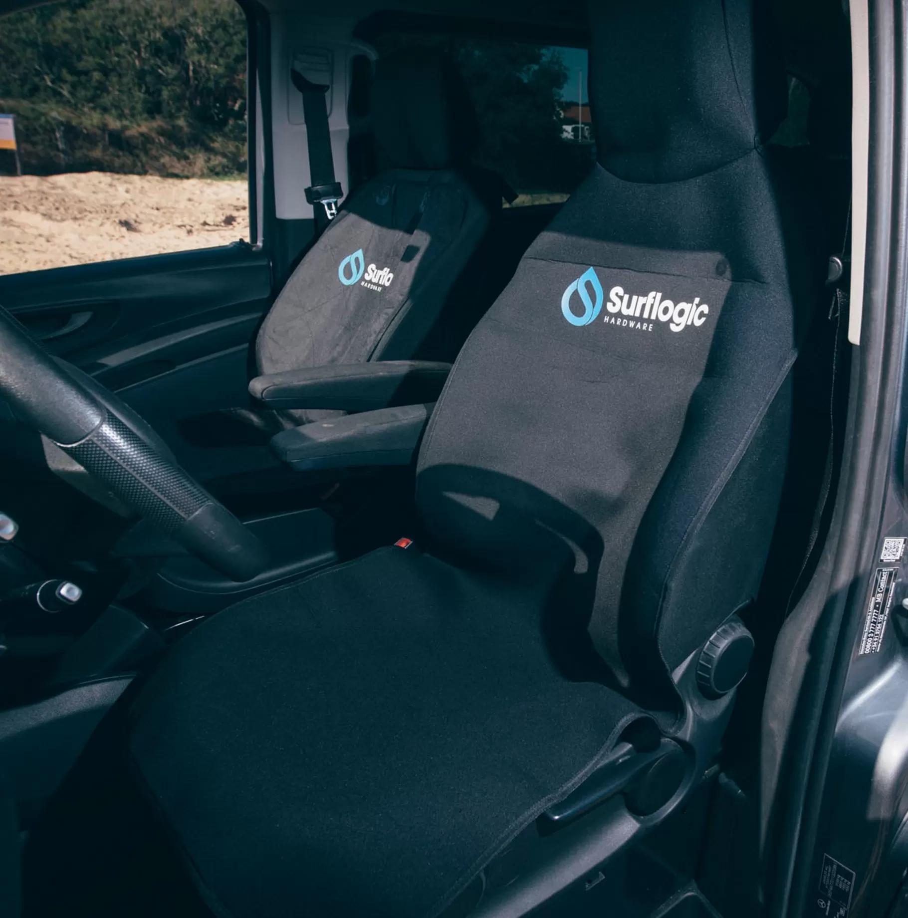 Surflogic Car Seat Cover Black & Navy Outlet