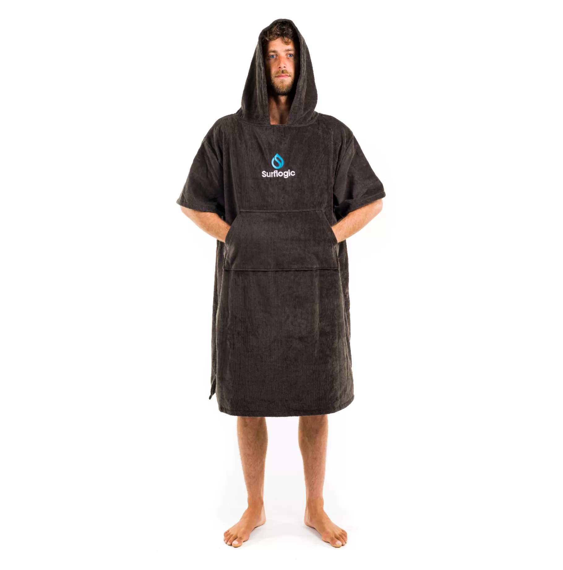 Surflogic Poncho Black Hot