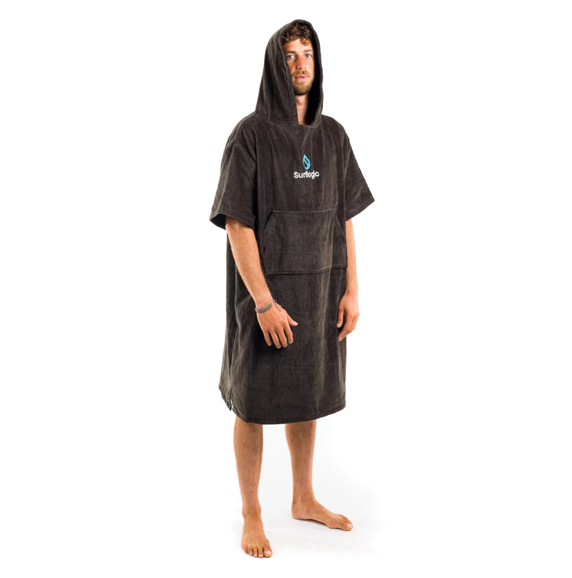 Surflogic Poncho Black Hot