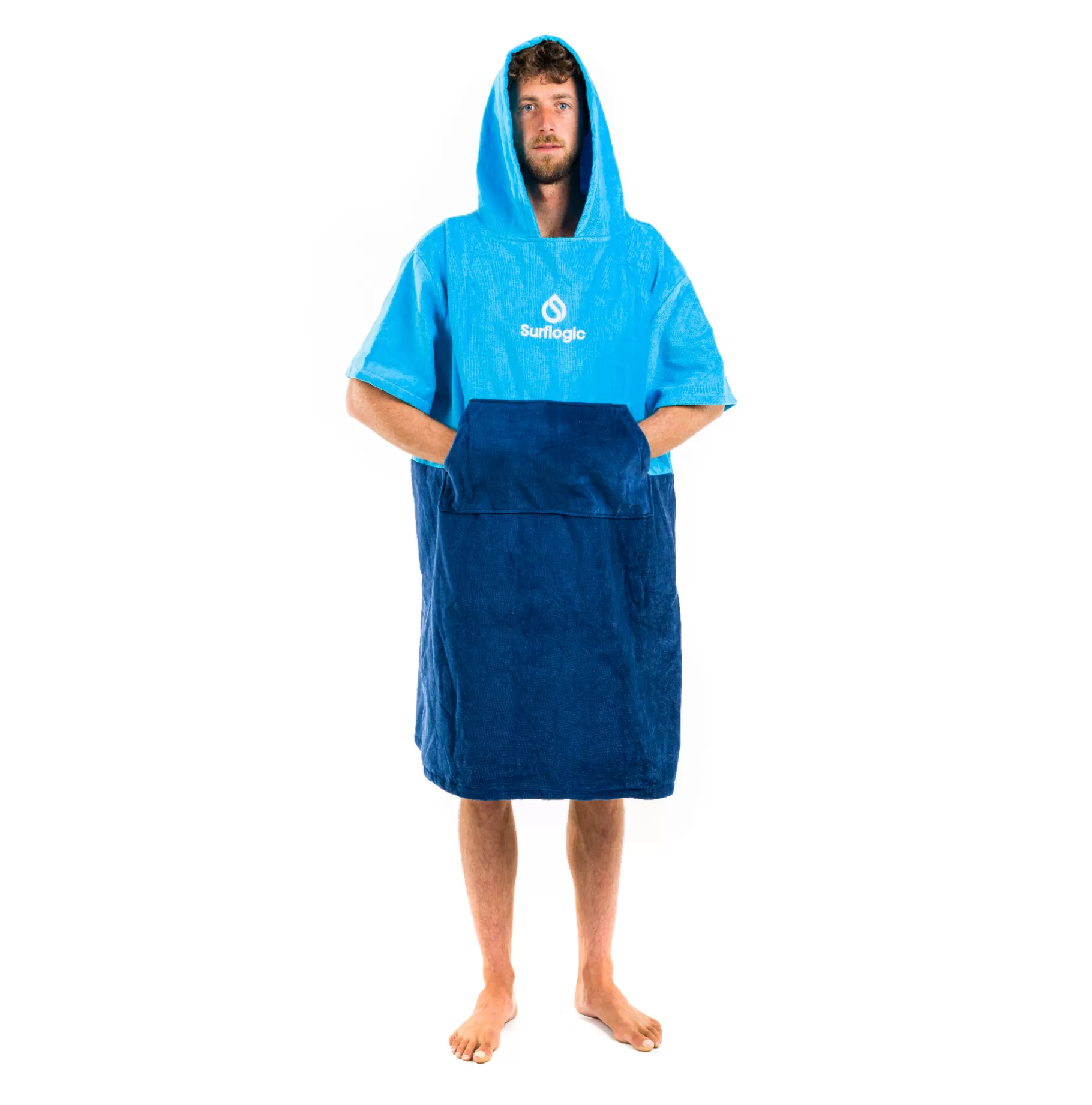 Surflogic Poncho Cyan & Navy Store