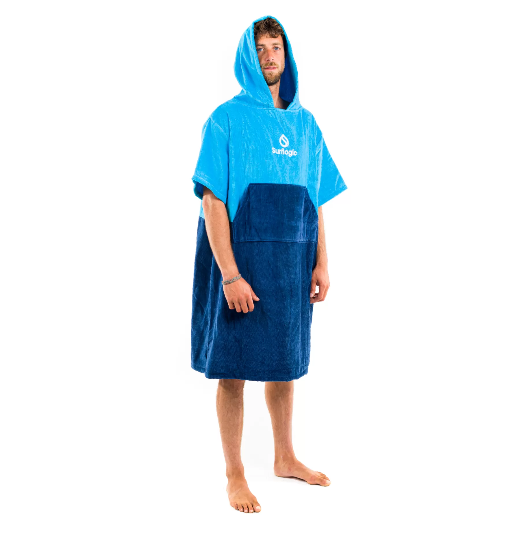 Surflogic Poncho Cyan & Navy Store