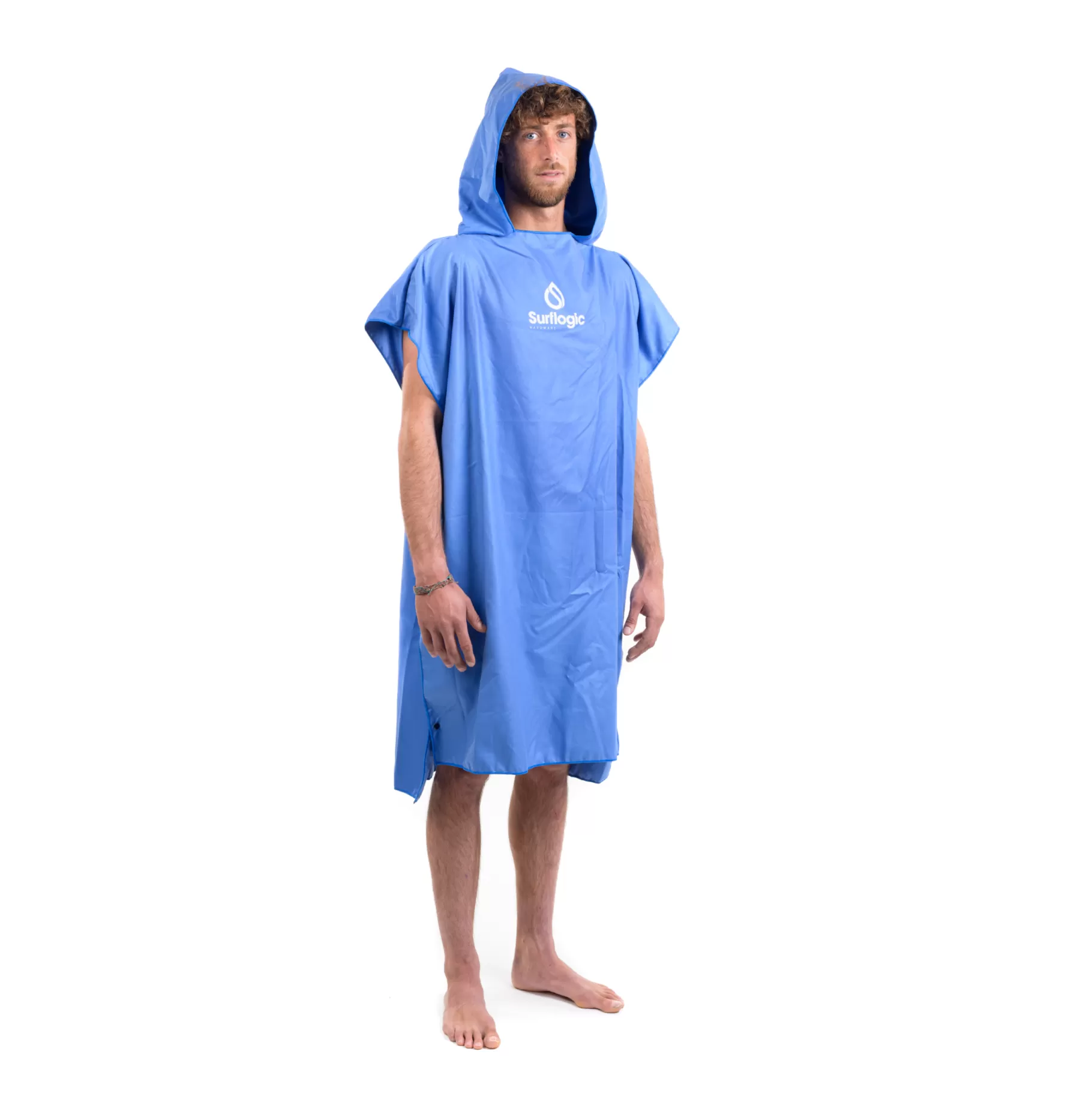 Surflogic Quick-Dry Poncho Microfibre Blue Best Sale