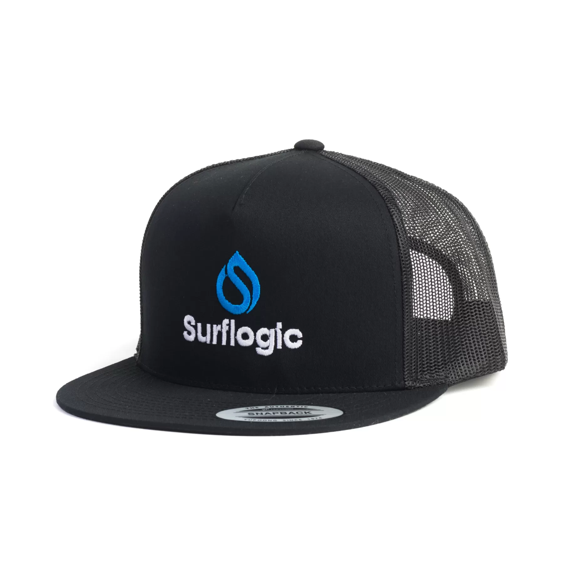 Surflogic Sfl Flat Trucker Cap Black Best Sale